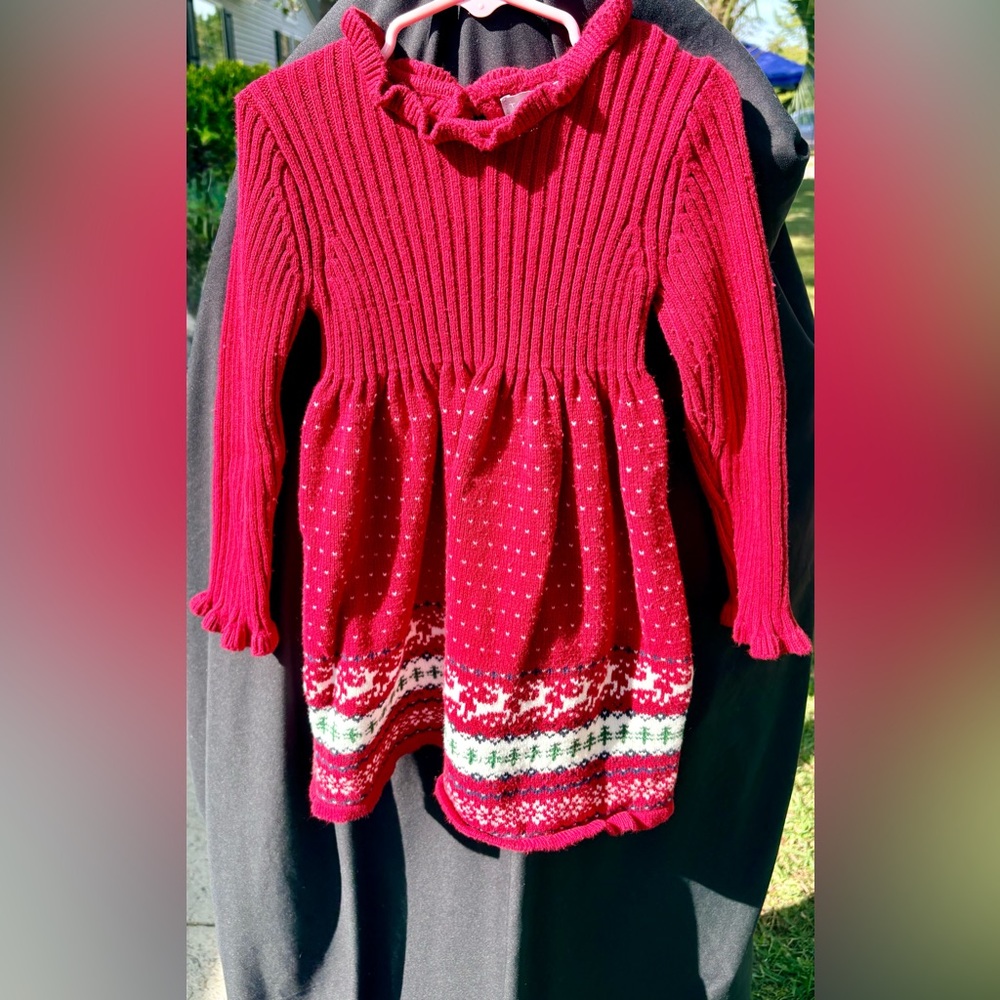 Tahari Vibrant Red Knit Dress